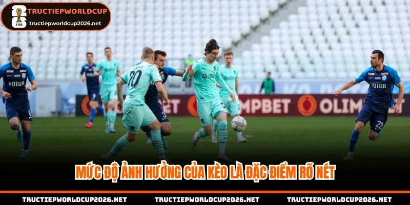 Mức độ ảnh hưởng của kèo là đặc điểm rõ nét